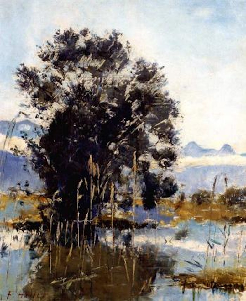 Sumpflandschaft bei Gwatt - Marshland by Gwatt by Ferdinand Hodler