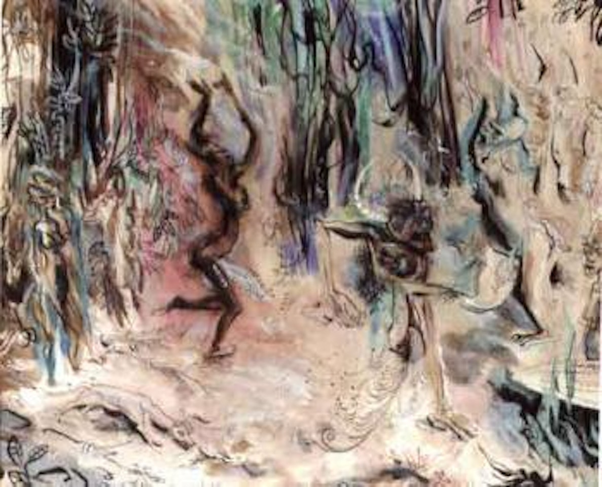 A jungle dance, East Africa by Ronald Searle