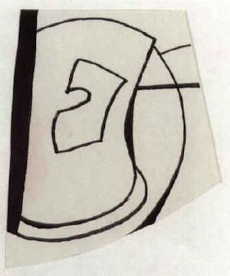Mug. Brown landscape by Ben Nicholson, O.M.