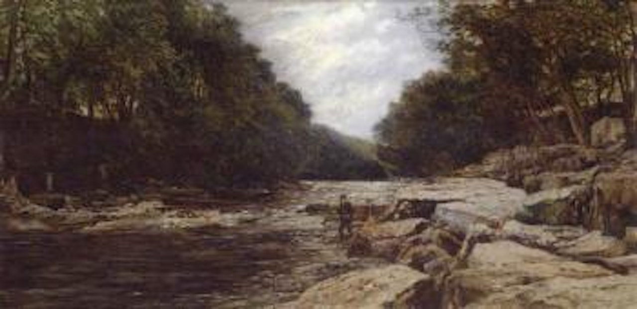 Salmon fishing by Heywood Hardy