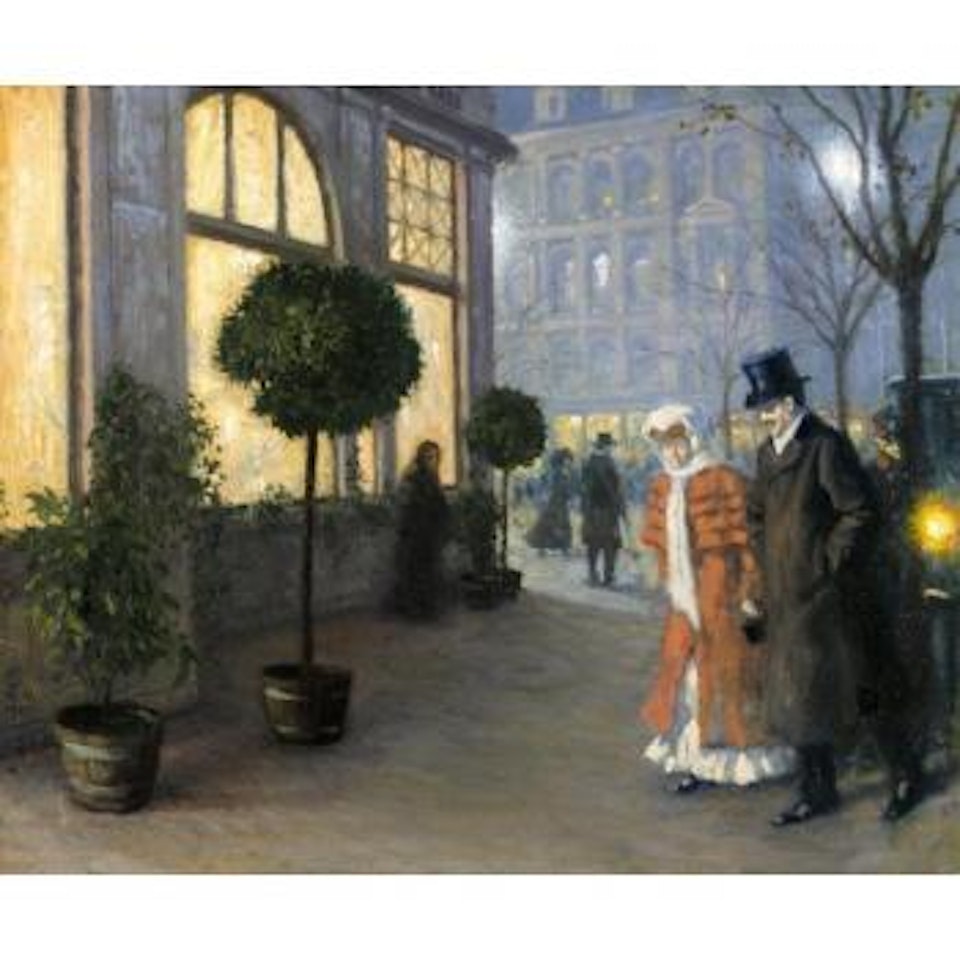 After the theatre by Paul Fischer
