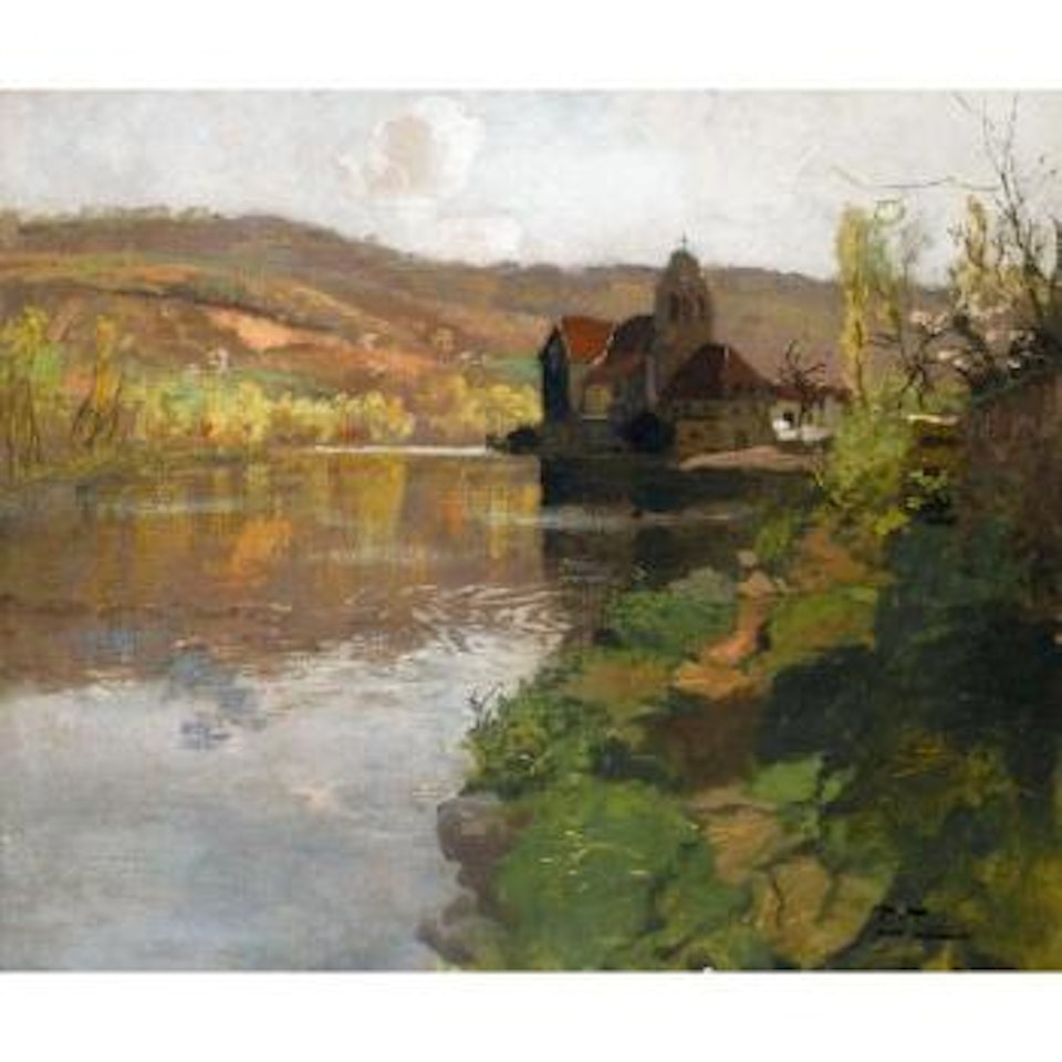 Sunset in Beaulieu, Correze by Fritz Thaulow