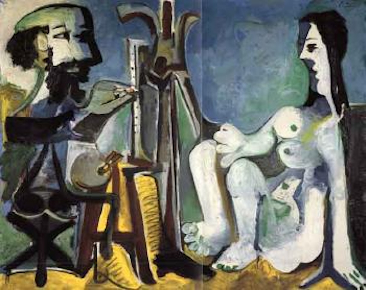 Peintre et modele by Pablo Picasso