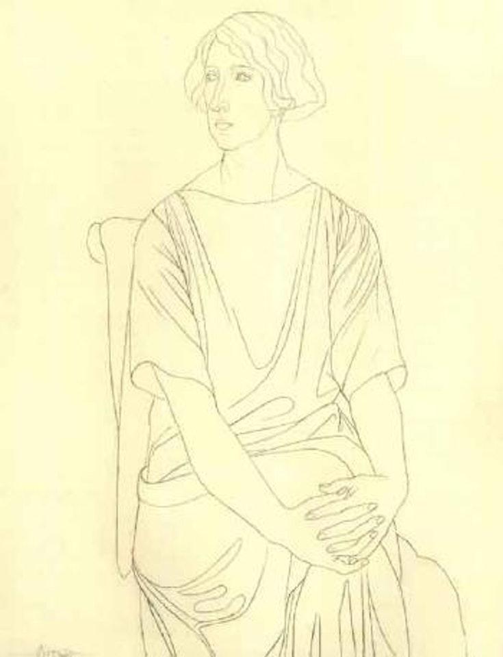 Portrait d'Edith de Beaumont by Pablo Picasso