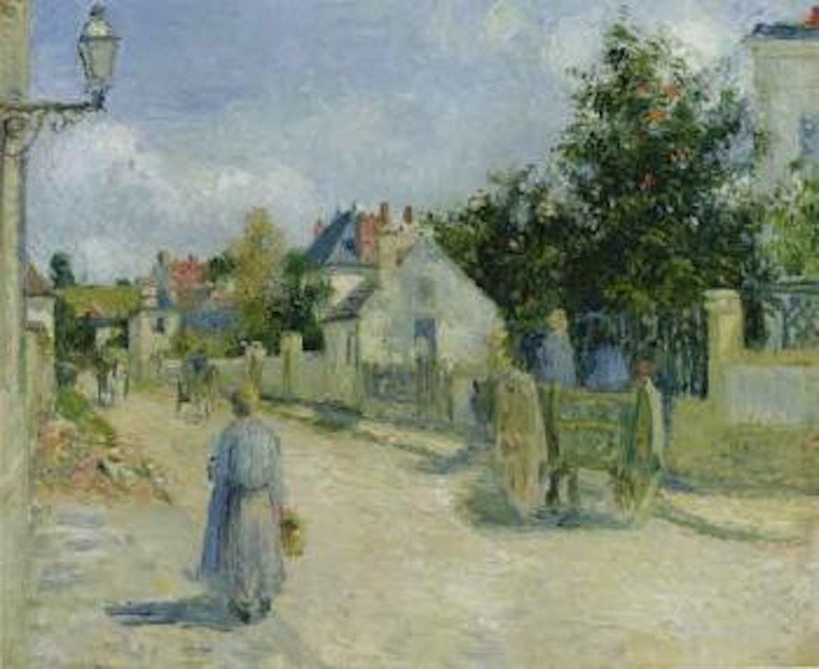 Rue de l'Hermitage, Pontoise by Camille Pissarro