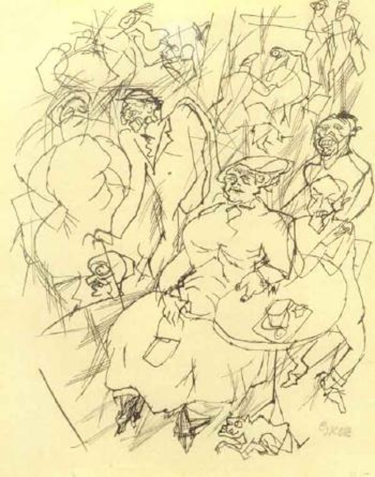 Cafe Grossenwahn by George Grosz