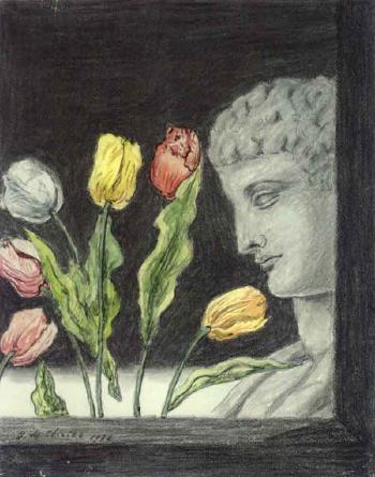 Apollo and tulips by Giorgio de Chirico