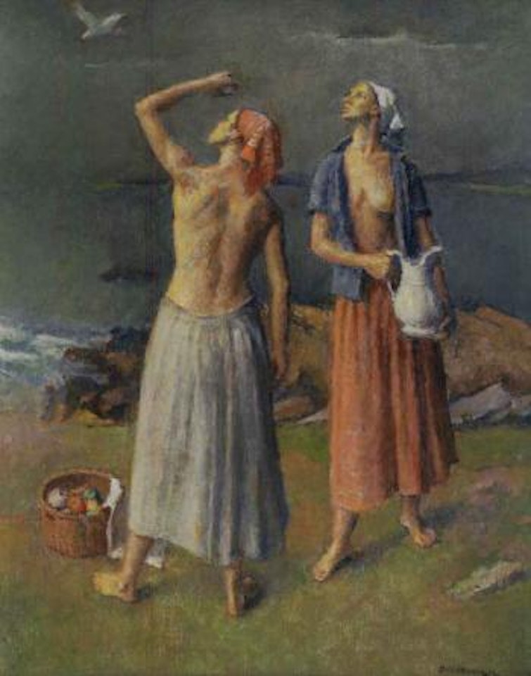 On Connecticut shore by Robert Brackman