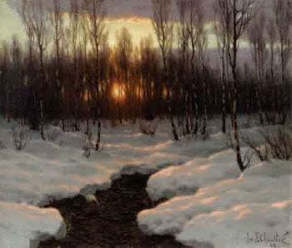The sunset by Ivan Fedorovich Choultse