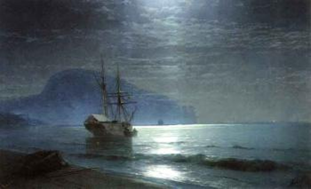 Moonlight in the Ayu-Dag by Ivan Konstantinovich Aivazovsky