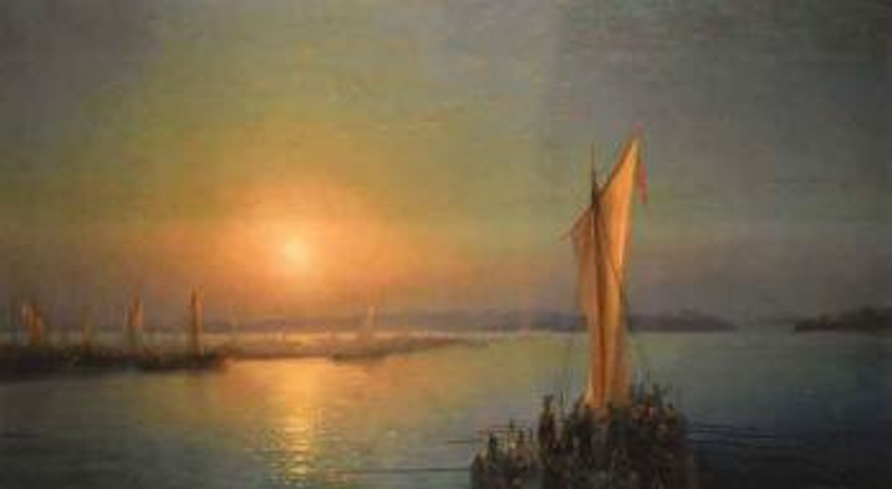 The Varangians on the Dnieper by Ivan Konstantinovich Aivazovsky