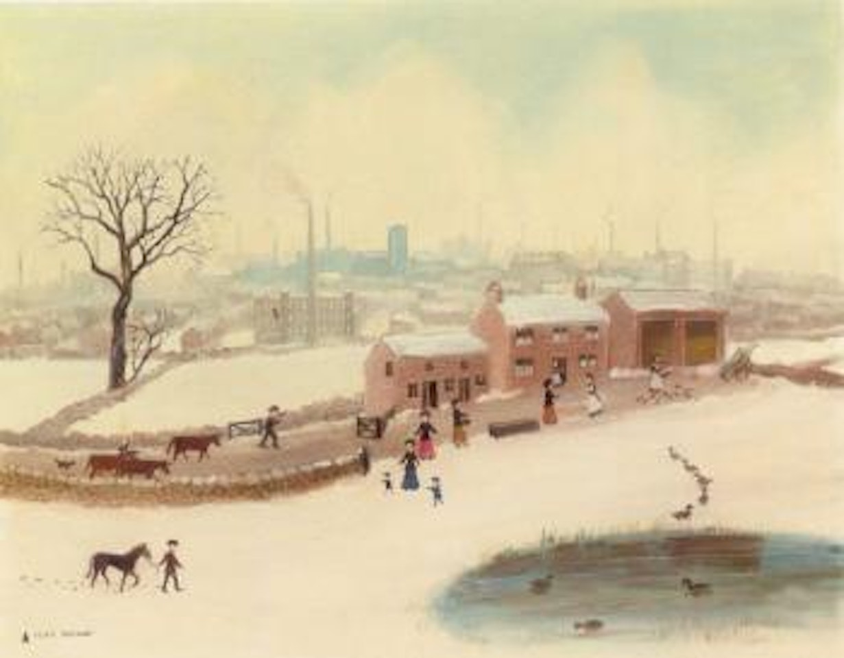 Buying ducks for Christmas by Helen Bradley