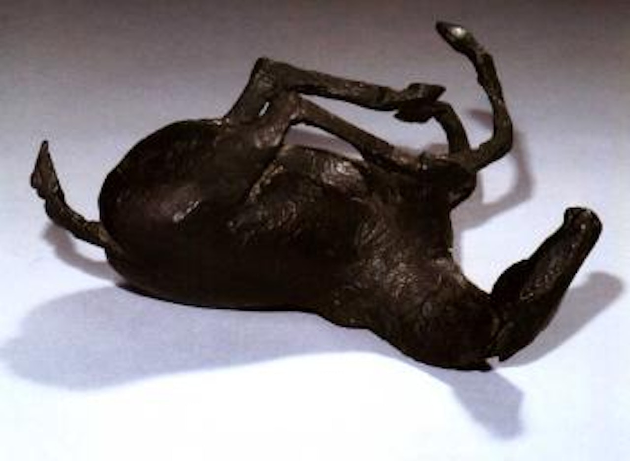 Rolling over horse by Elisabeth Frink