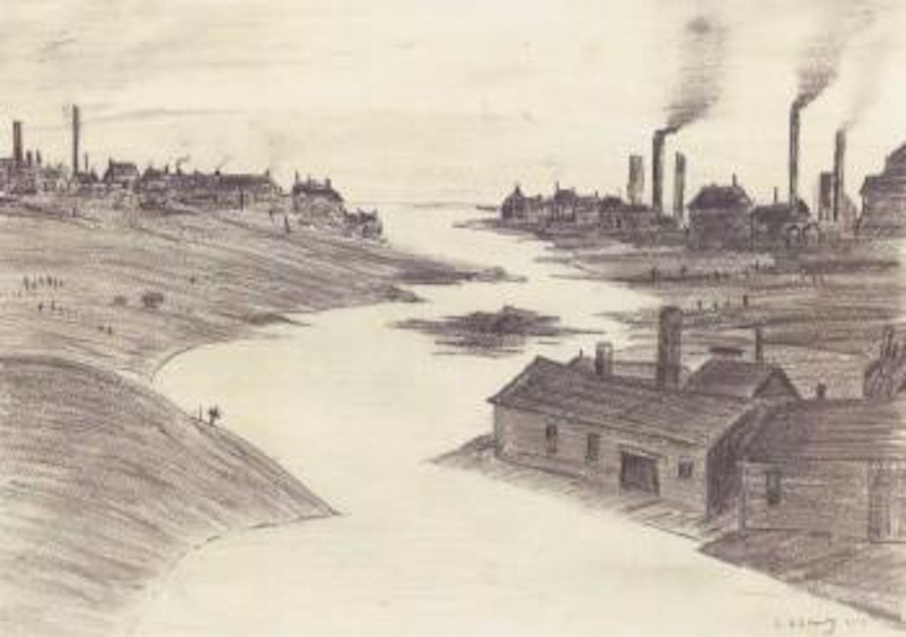River Irwell from the Adelphi by Laurence Stephen Lowry