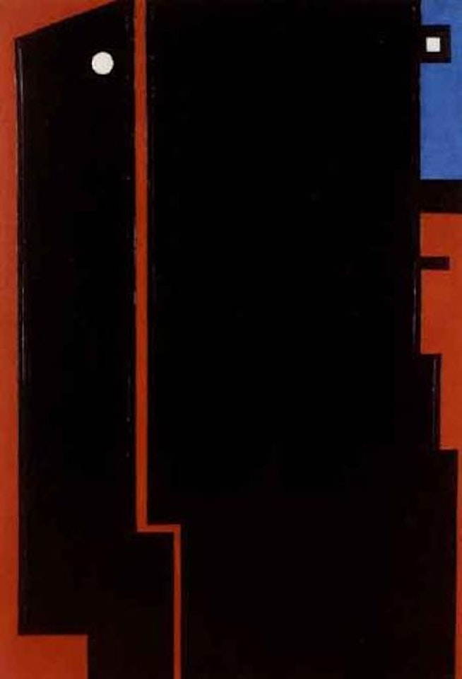 Realite I - Realite noir, rouge, bleu, blanc by Olle Baertling