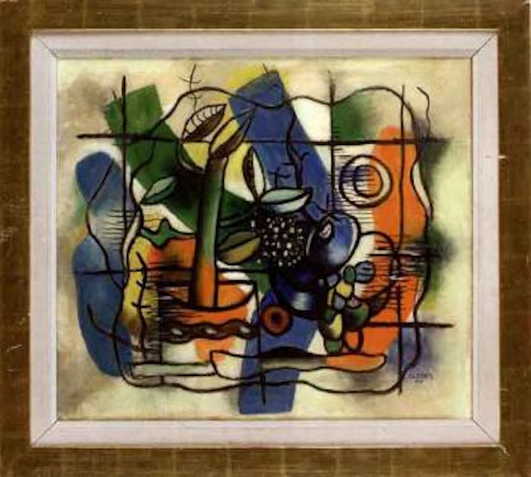 Nature morte aux 3 couleurs by Fernand Leger