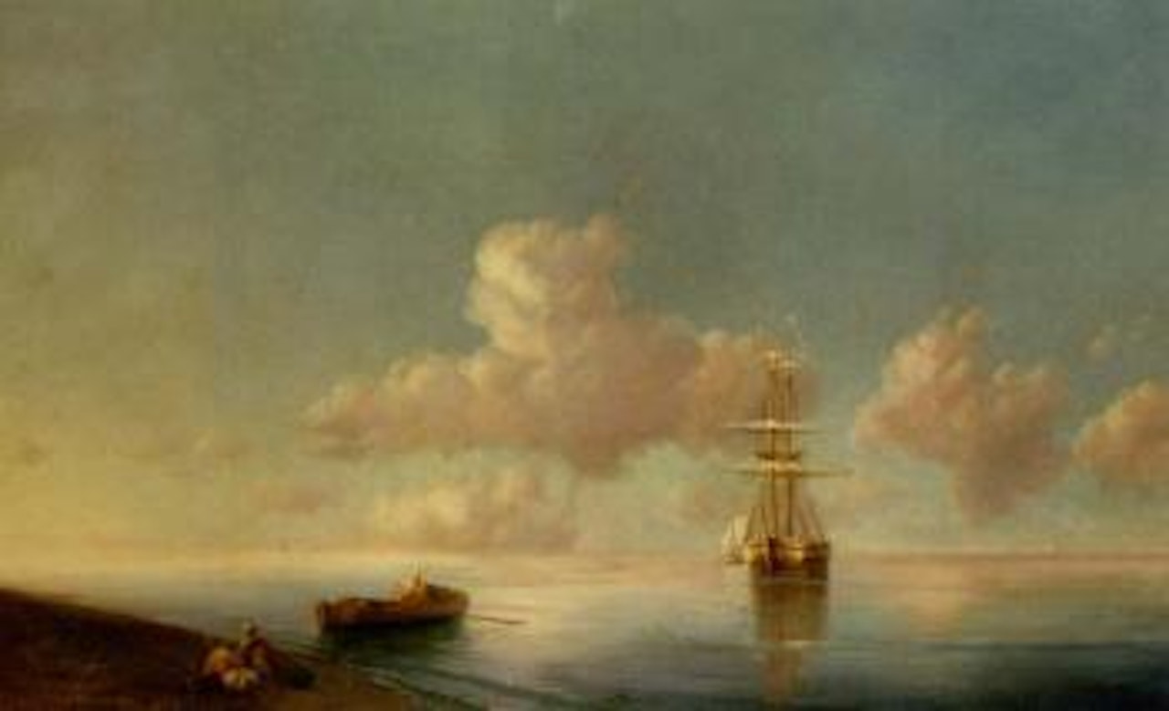 Resting ashore by Ivan Konstantinovich Aivazovsky
