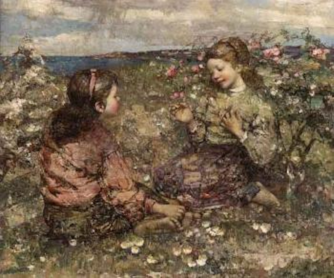 Wild roses by Edward Atkinson Hornel
