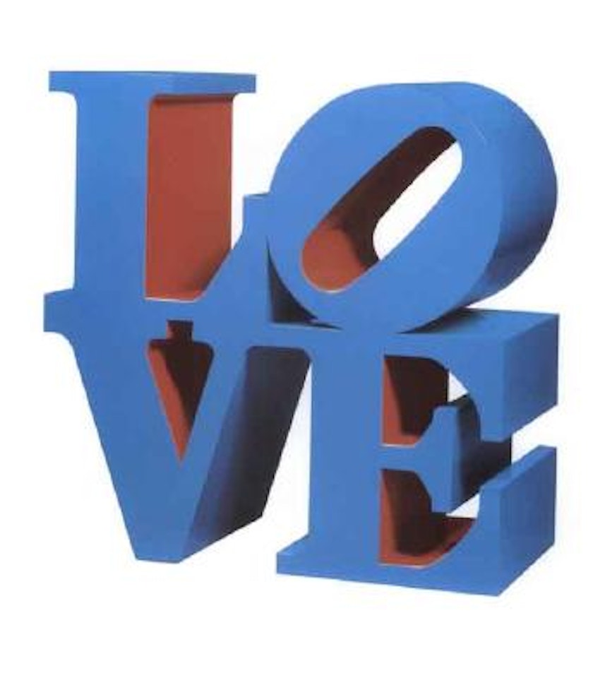 Love, blue red by Robert Indiana