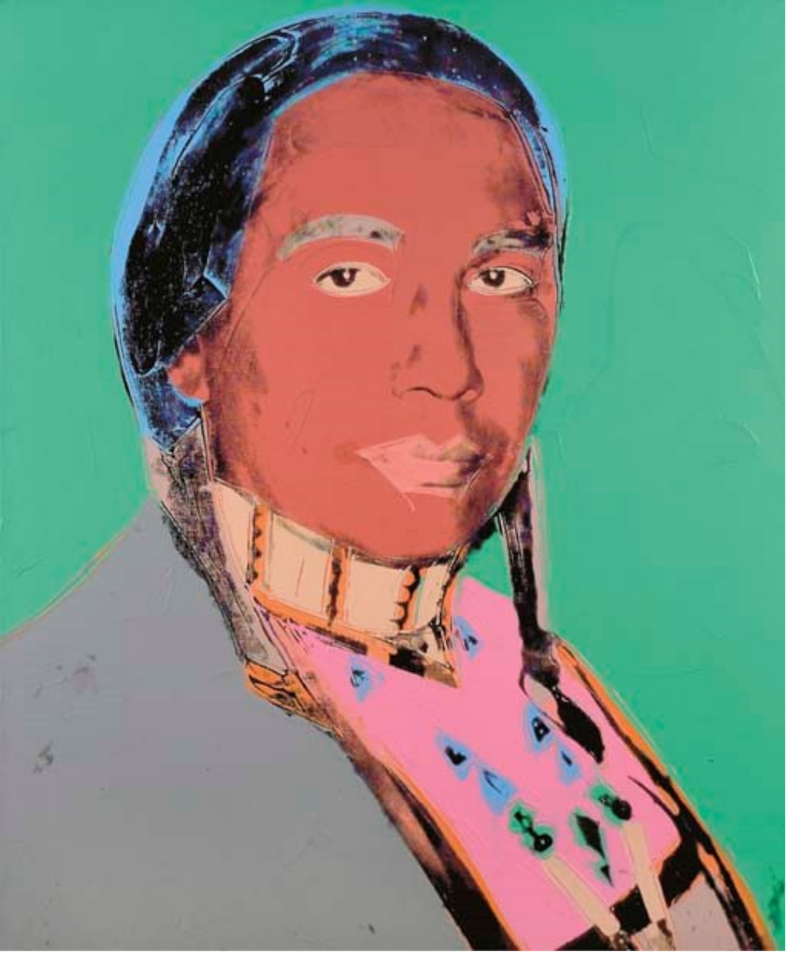 American Indian Russell Means by Andy Warhol