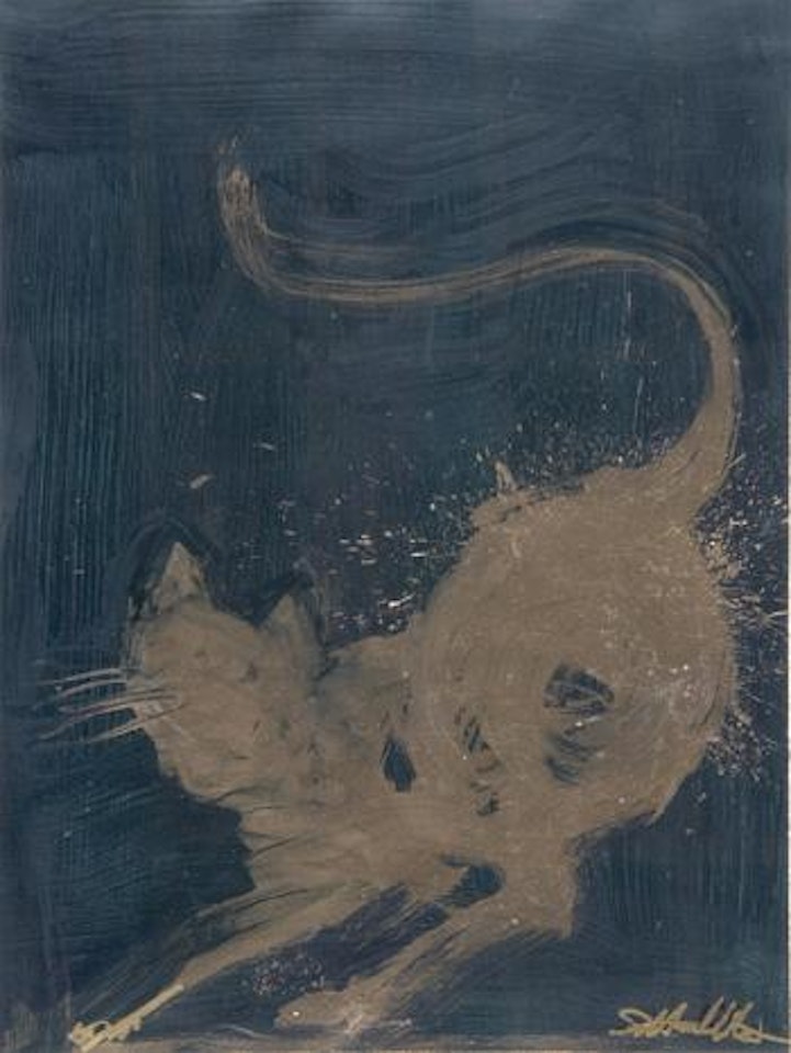 Cat shadow by Richard Hambleton