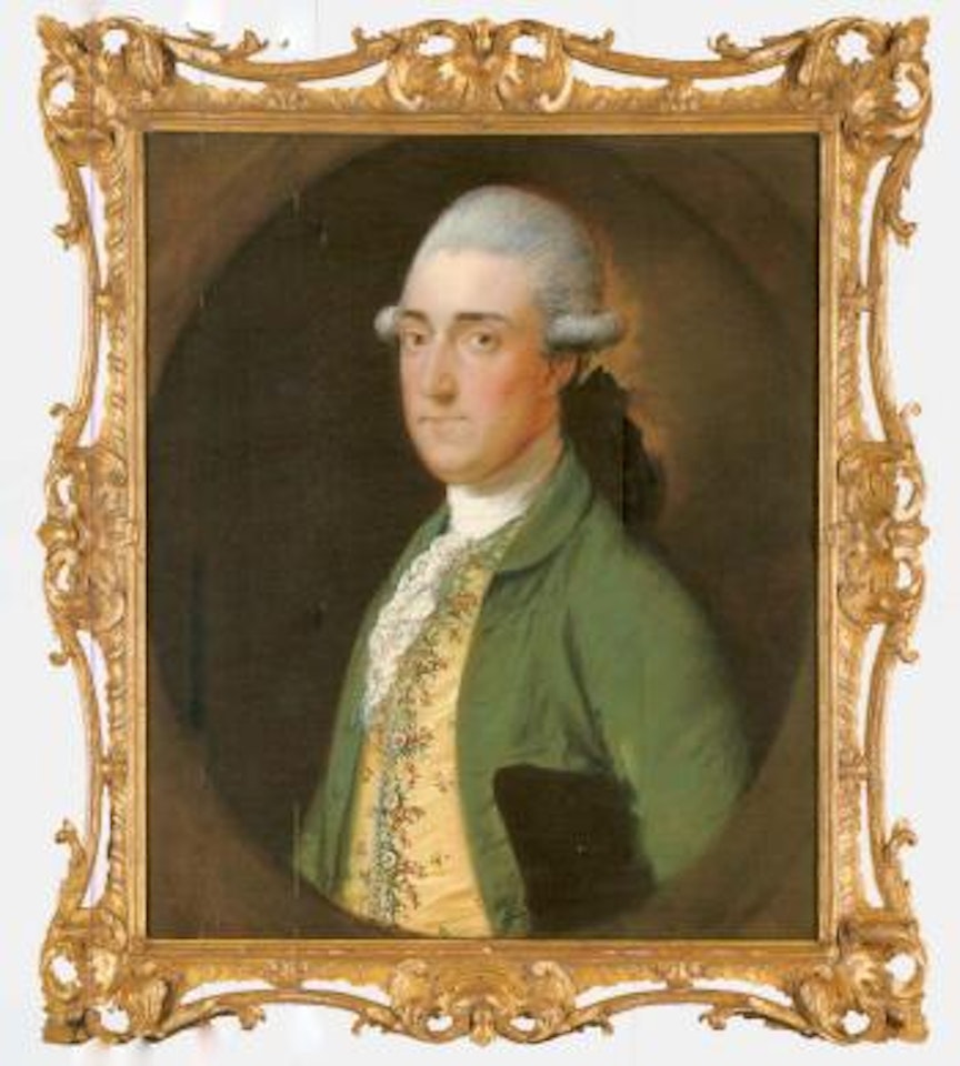 Portrait of Walwyn Graves of Mickleton Manor, in a green coat by Thomas Gainsborough