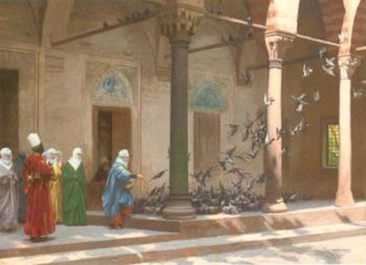 Les pigeons by Jean Léon Gérome