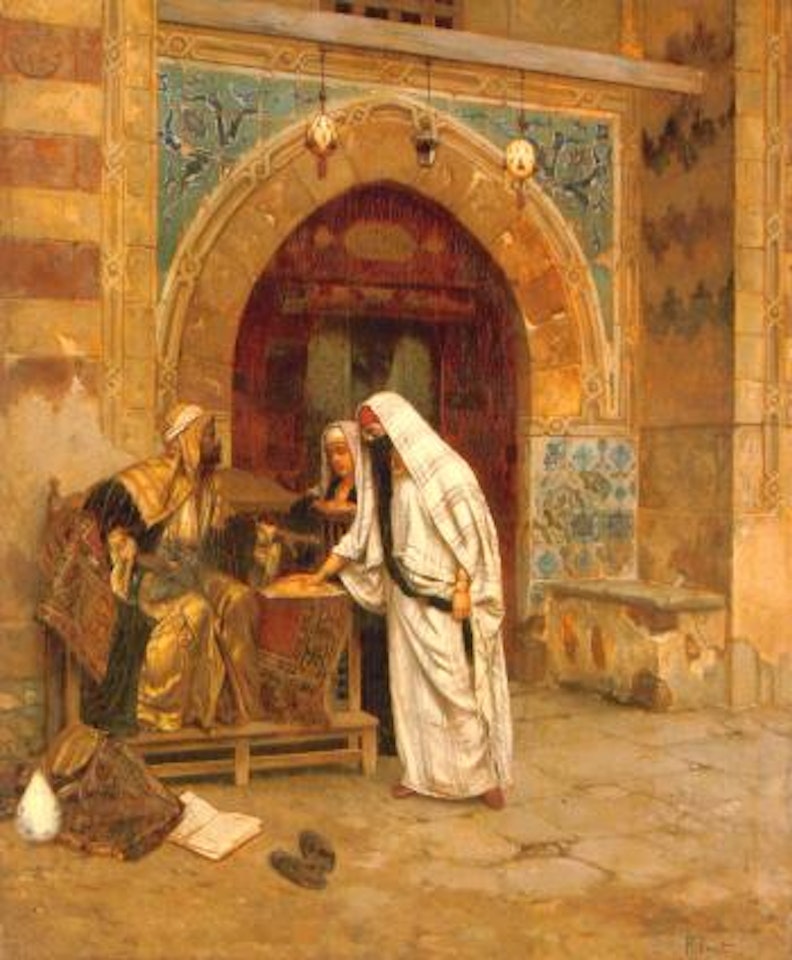 The Egyptian fortune teller by Rudolf Ernst
