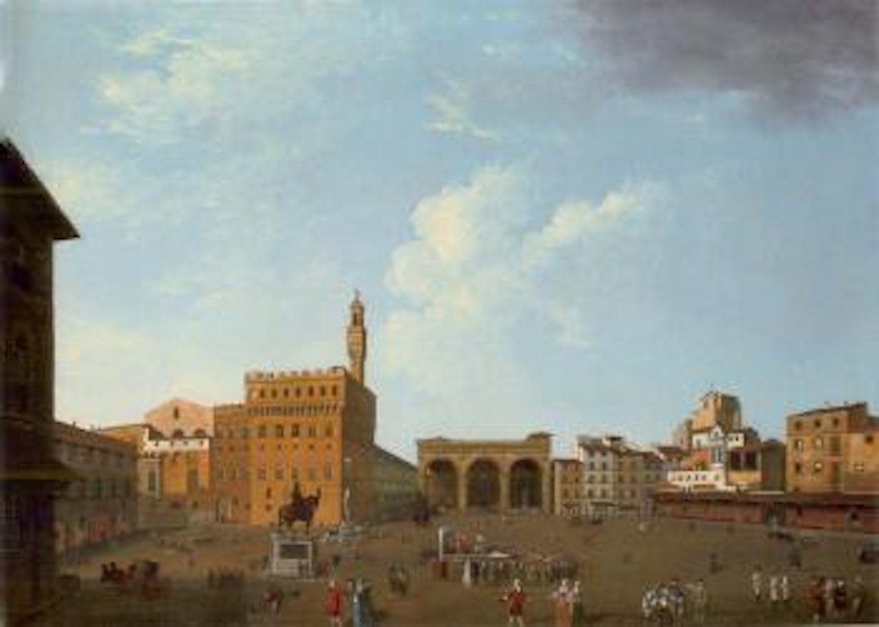 View of the Piazza della Signoria, Florence by Thomas Patch