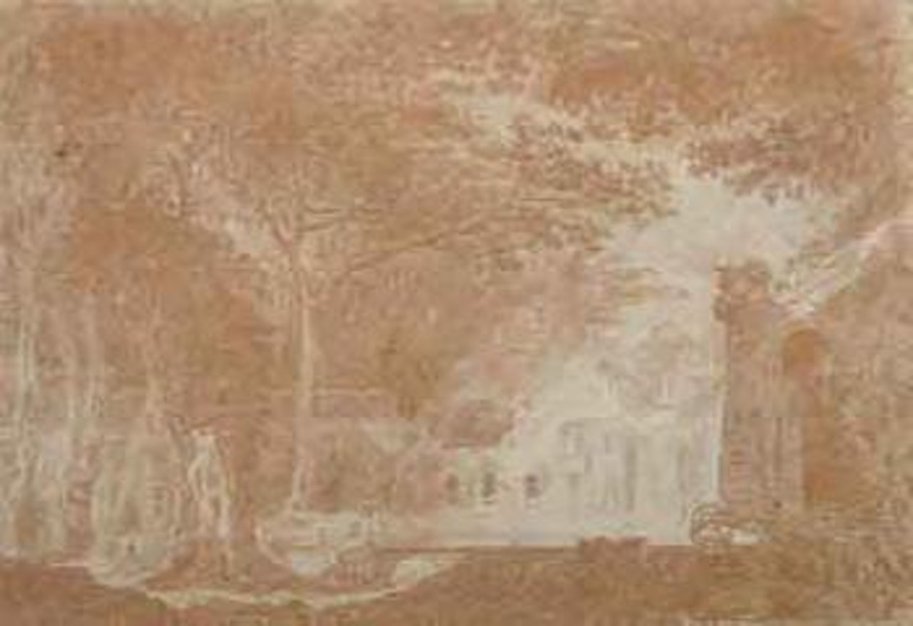 La fontaine d'Arethuse a Tivoli by Jean-Honoré Fragonard