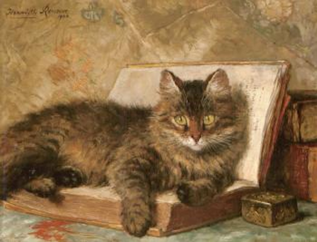 The wise cat by Henriette Ronner-Knip