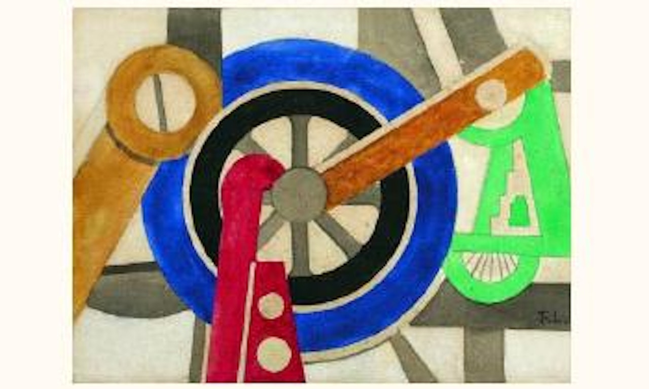 La roue, projet d'affiche pour la roue d'Abel Gance by Fernand Leger