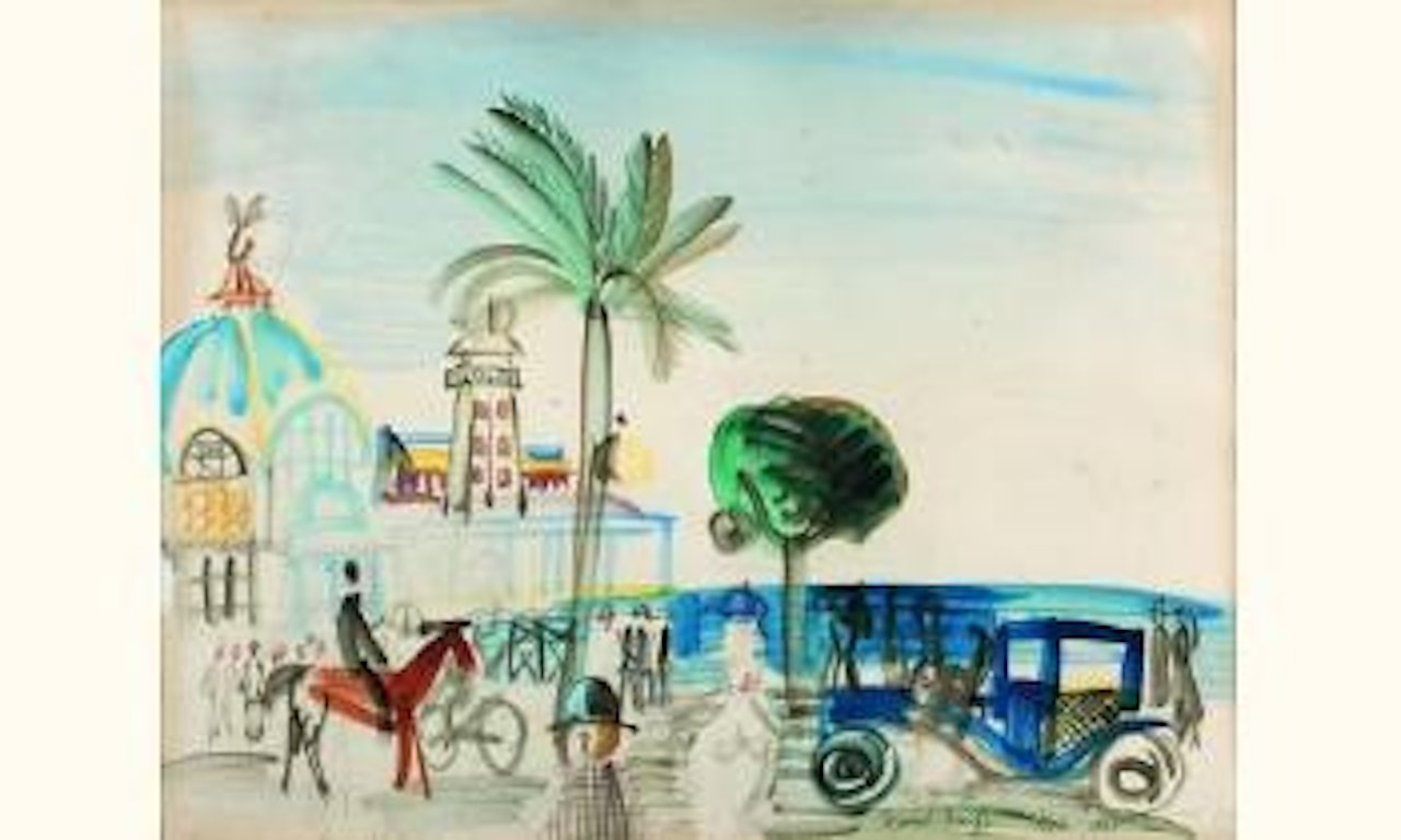 Le casino de Nice au cavalier by Raoul Dufy