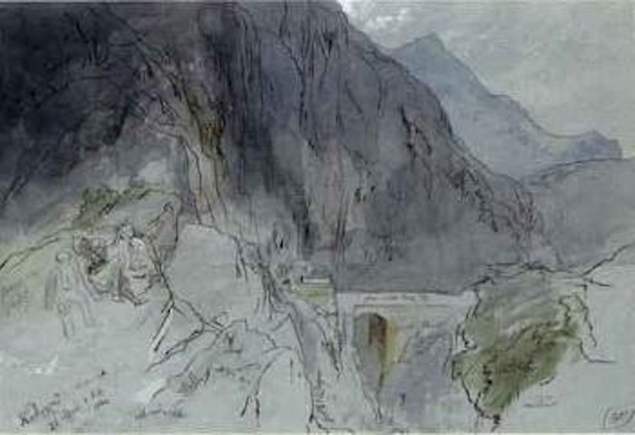 Katholiko Akrotiri, Crete by Edward Lear