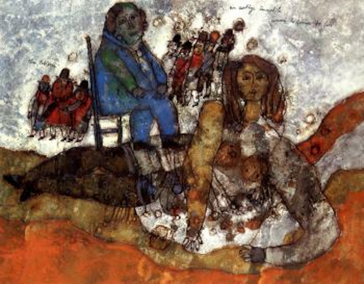 Un cortege immobile comme la femme de Loth by Théo Tobiasse