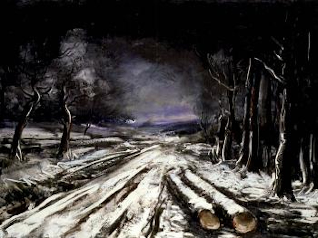Route sous la neige by Maurice de Vlaminck
