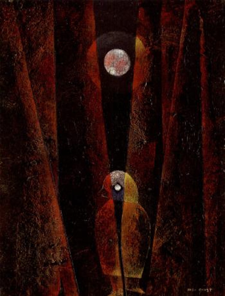 Thrilling in the moonlight by Max Ernst