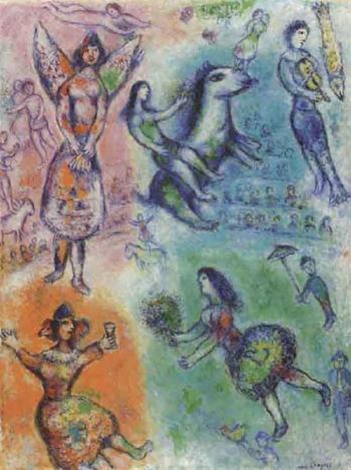 Le reve au cirque by Marc Chagall