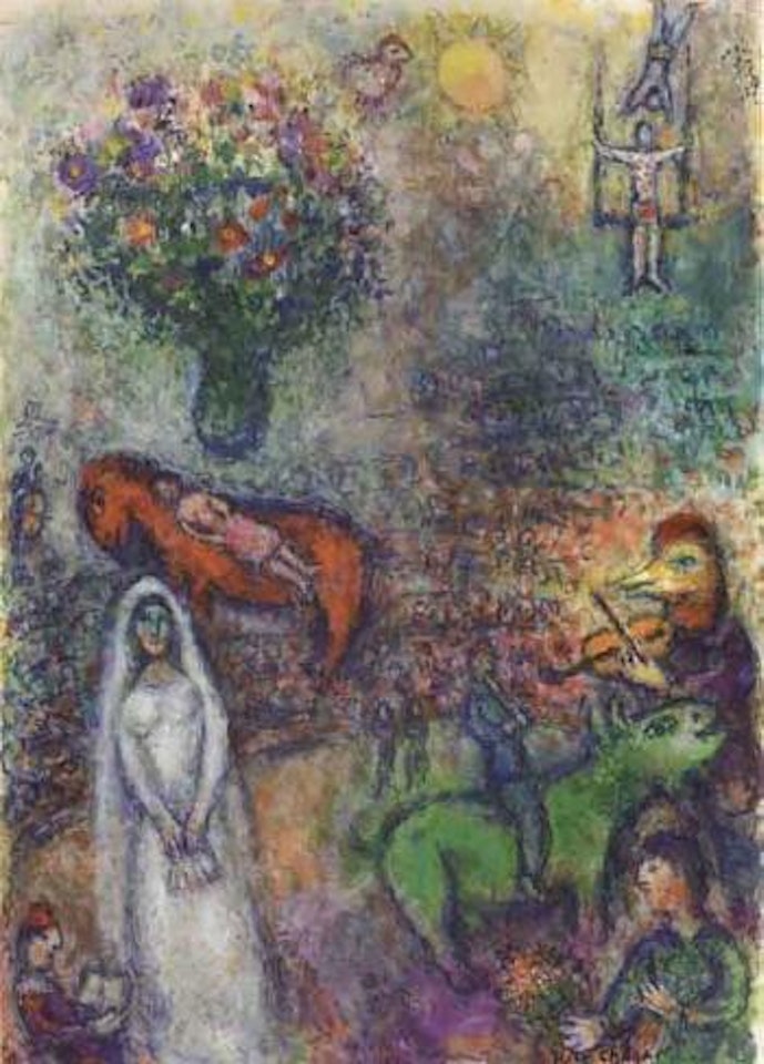 La mariee au cirque by Marc Chagall