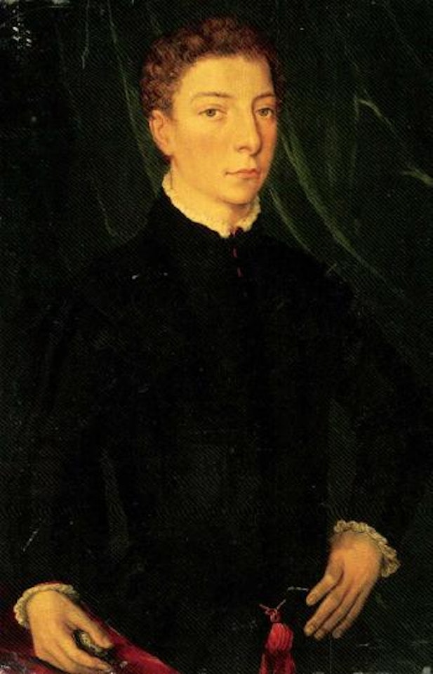 Portrait de jeune homme a mi-corps by Attributed to Francois Clouet