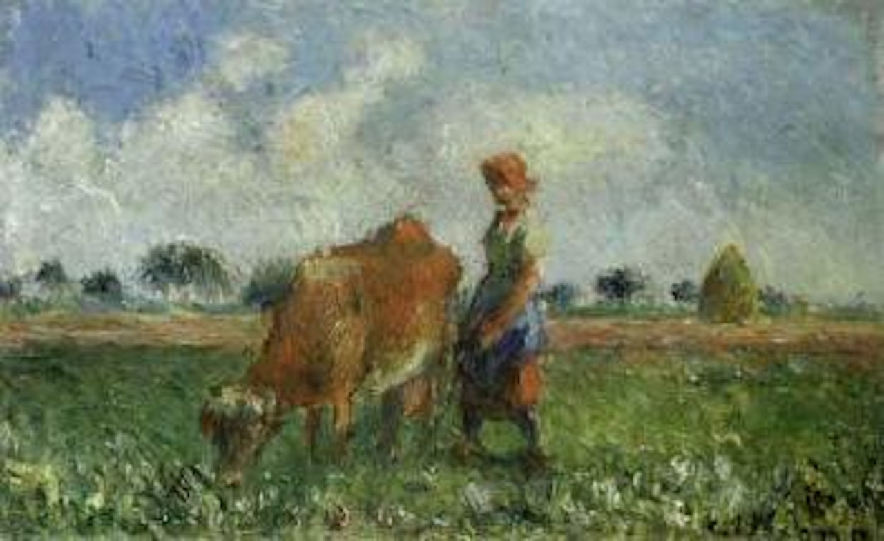 La vachere by Camille Pissarro