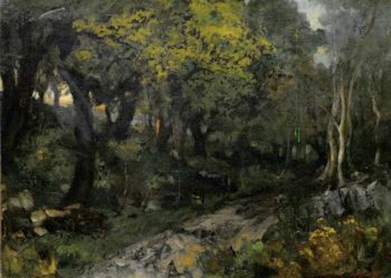 Chemin dans un sous-bois by Gustave Courbet