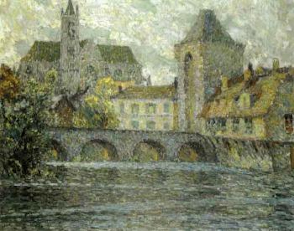 L'eglise et le pont by Henri Le Sidaner