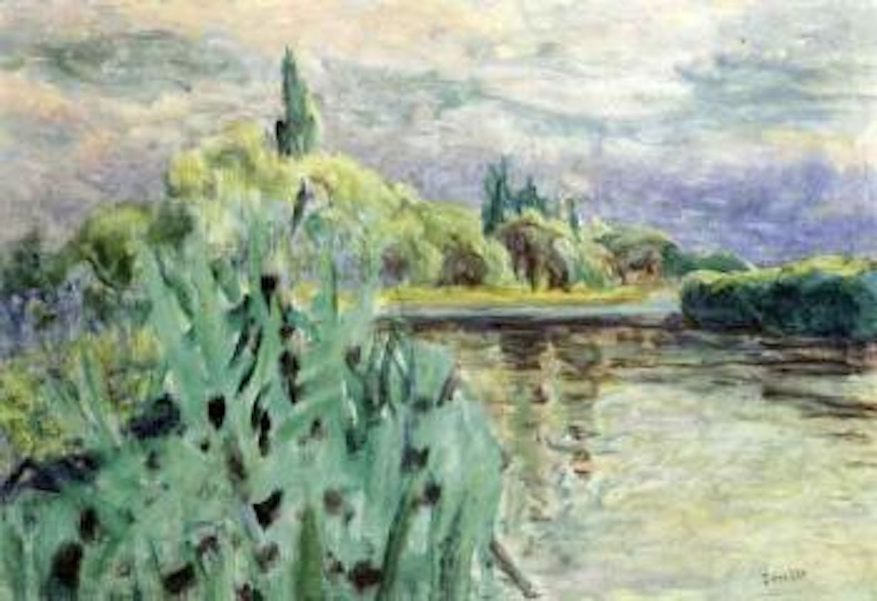 Bord de riviere, la Seine by Pierre Bonnard