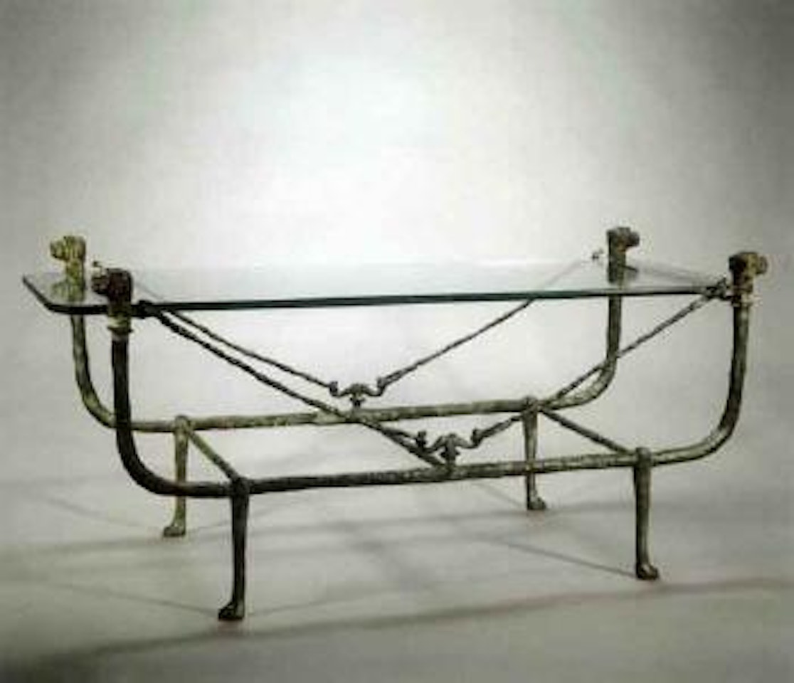Table au tete de chien by Diego Giacometti