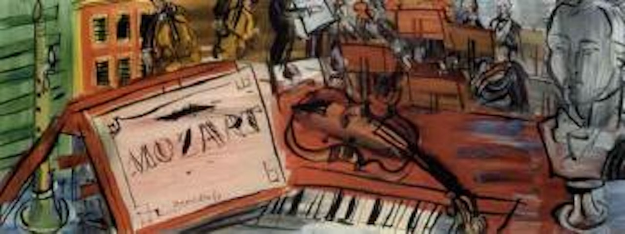Mozart, scene d'orchestre by Raoul Dufy
