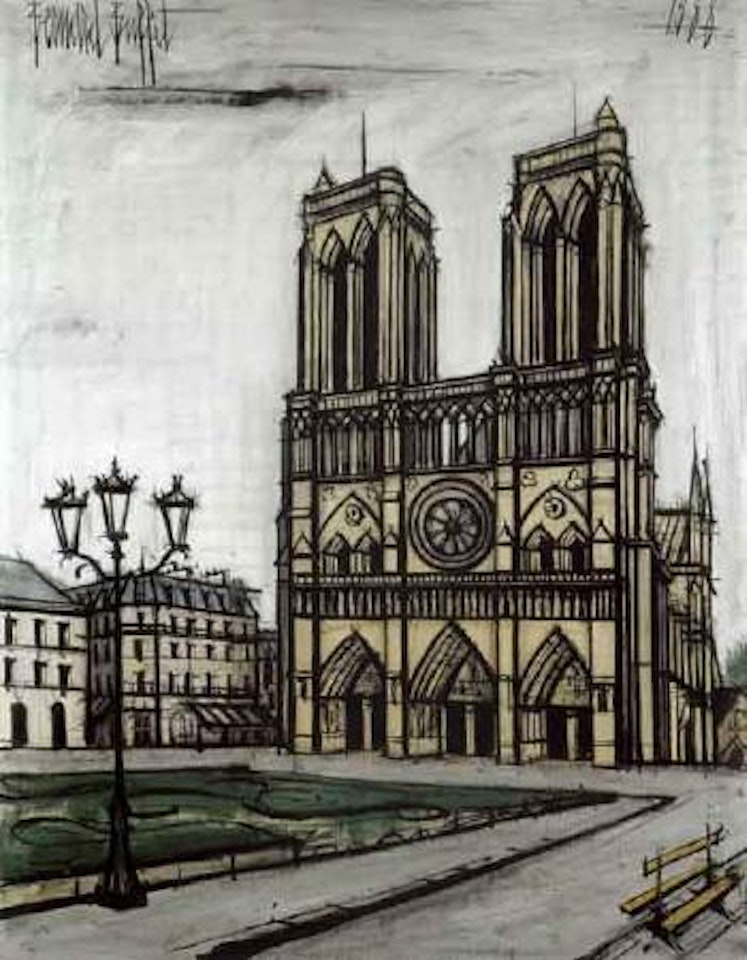 La cathedrale de Notre Dame by Bernard Buffet