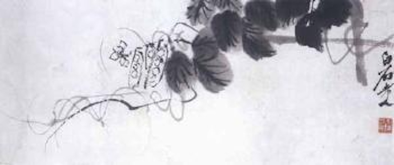 Pea plant by Qi Baishi