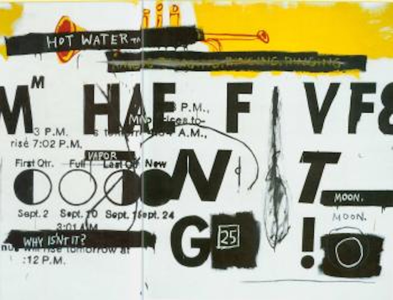 Hot water by Jean-Michel Basquiat by Andy Warhol