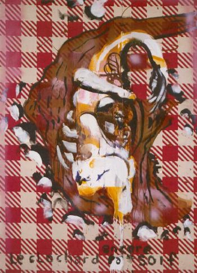Tati painting - Bunny lapin by Julian Schnabel